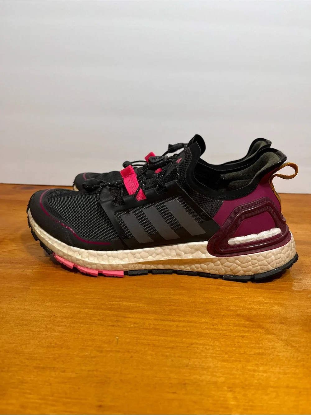 Adidas Women's Ultraboost Cold RDY Black Power Berry Running Sneakers